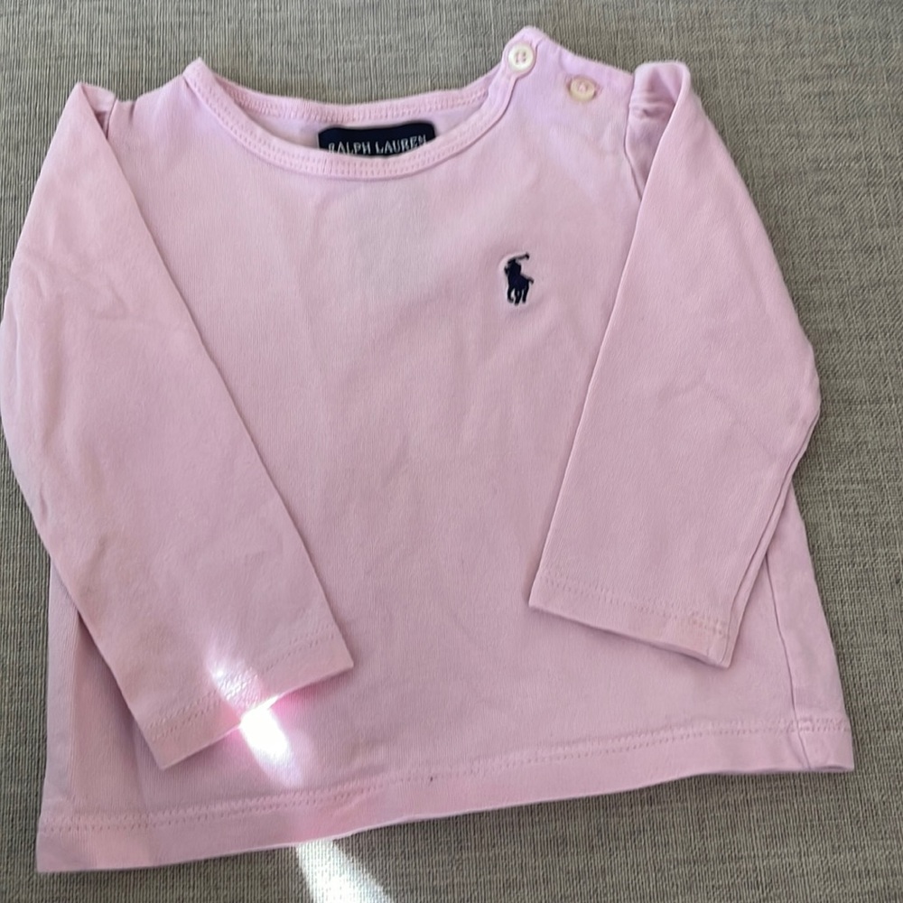 Ralph Lauren pink long sleeve shirt